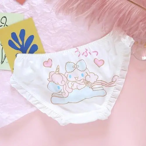 Well Thank You Kawaii Panties - Unicorn Ride / M - cinnamoroll, fairy kei, fairykei, littlespace, melody