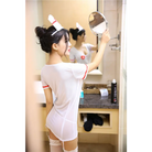 Kawaii Nurse Costume with Hat Stockings and Red Cross Graphics - costume