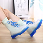 Kawaii Ombre Block Heeled Rain Booties in Candy Colors - Shoes