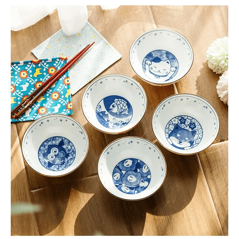 Kawaii Oriental Noodle Bowls for Delightful Mealtime Charm - Cosparty