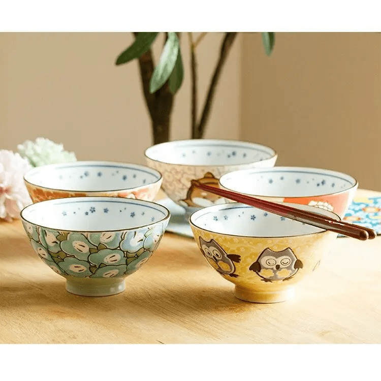 Kawaii Oriental Noodle Bowls for Delightful Mealtime Charm - Cosparty