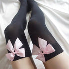 Kawaii Over - the - Knee Stockings with Ribbon Embellishments for a Perfect Fit - Cosparty