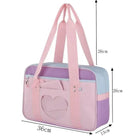 Kawaii Pastel Duffle Bag with Transparent Hearts - Cosparty