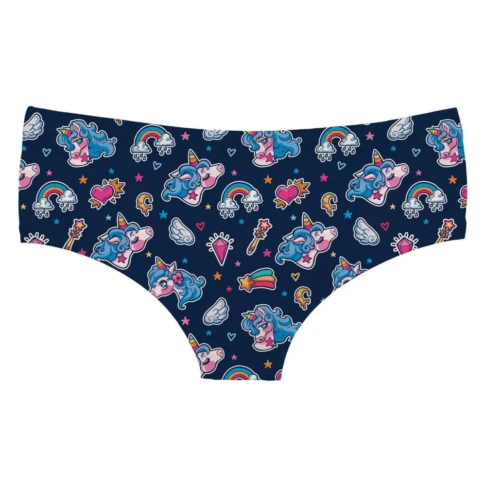 Kawaii Pastel Goth Magical Unicorn Panties In Stock - Cosparty