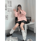 Kawaii Pastel Pink Pig Candy Jar Hoodie for Cozy Sweet Style - Cosparty