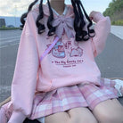 Kawaii Pastel Pink Pig Candy Jar Hoodie for Cozy Sweet Style - Cosparty