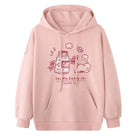 Kawaii Pastel Pink Pig Candy Jar Hoodie for Cozy Sweet Style - Cosparty