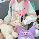 Kawaii Pastel Teddy Bear Hoodie in Pink or Blue - Cosparty