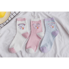 Kawaii Pastel Unicorn Socks in Pink, White, or Grey - Cosparty