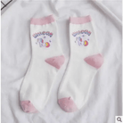 Kawaii Pastel Unicorn Socks in Pink, White, or Grey - Cosparty