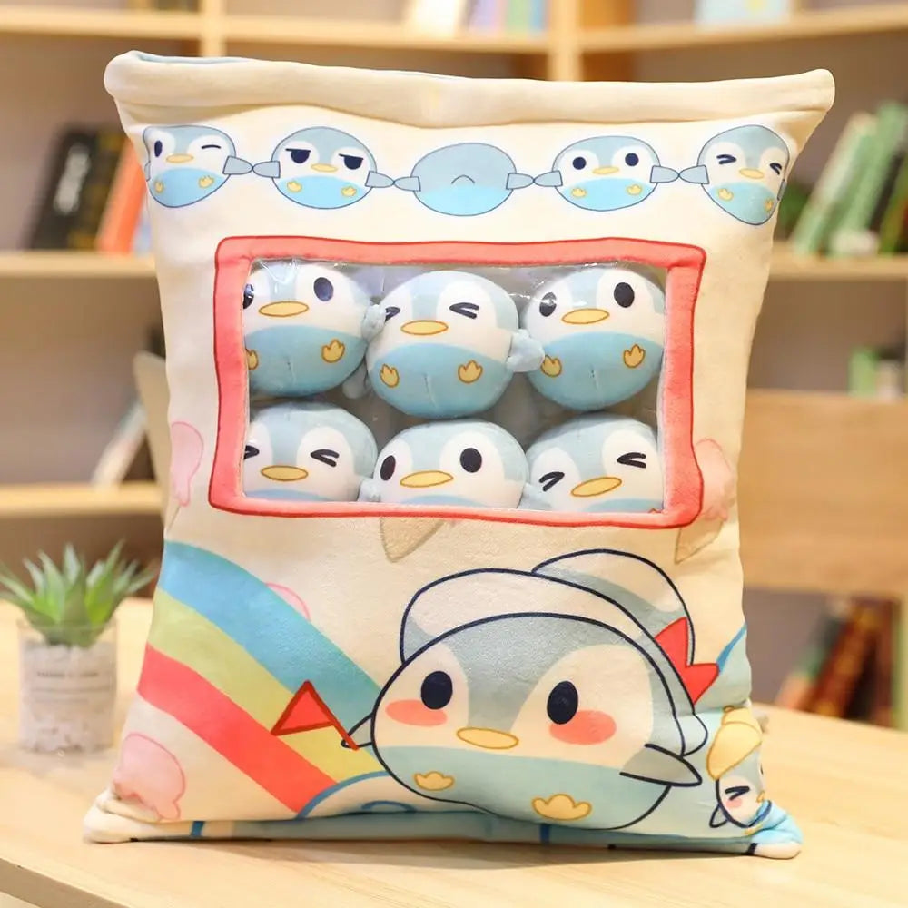 Kawaii Penguin and Bunny Plushies Bag for Cosparty - stuffed animal