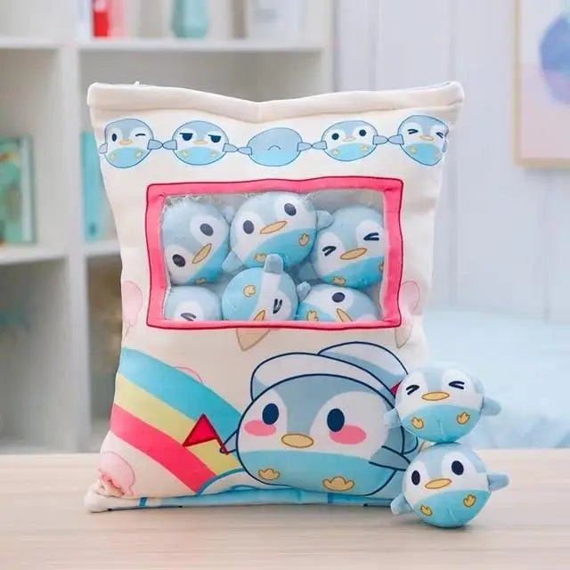 Kawaii Penguin and Bunny Plushies Bag for Cosparty - Cosparty