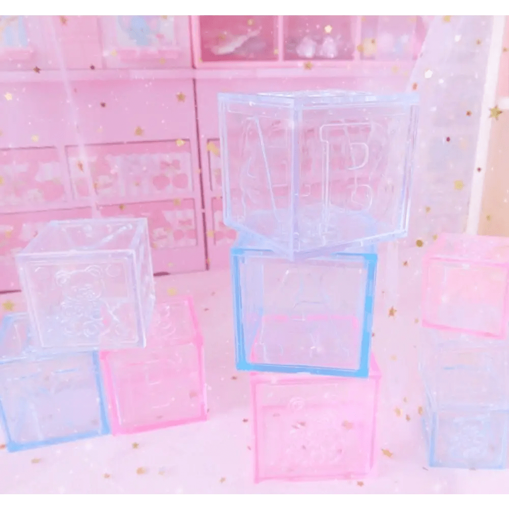 Kawaii Pink Block Storage Building Blocks 3x3cm Available - Cosparty