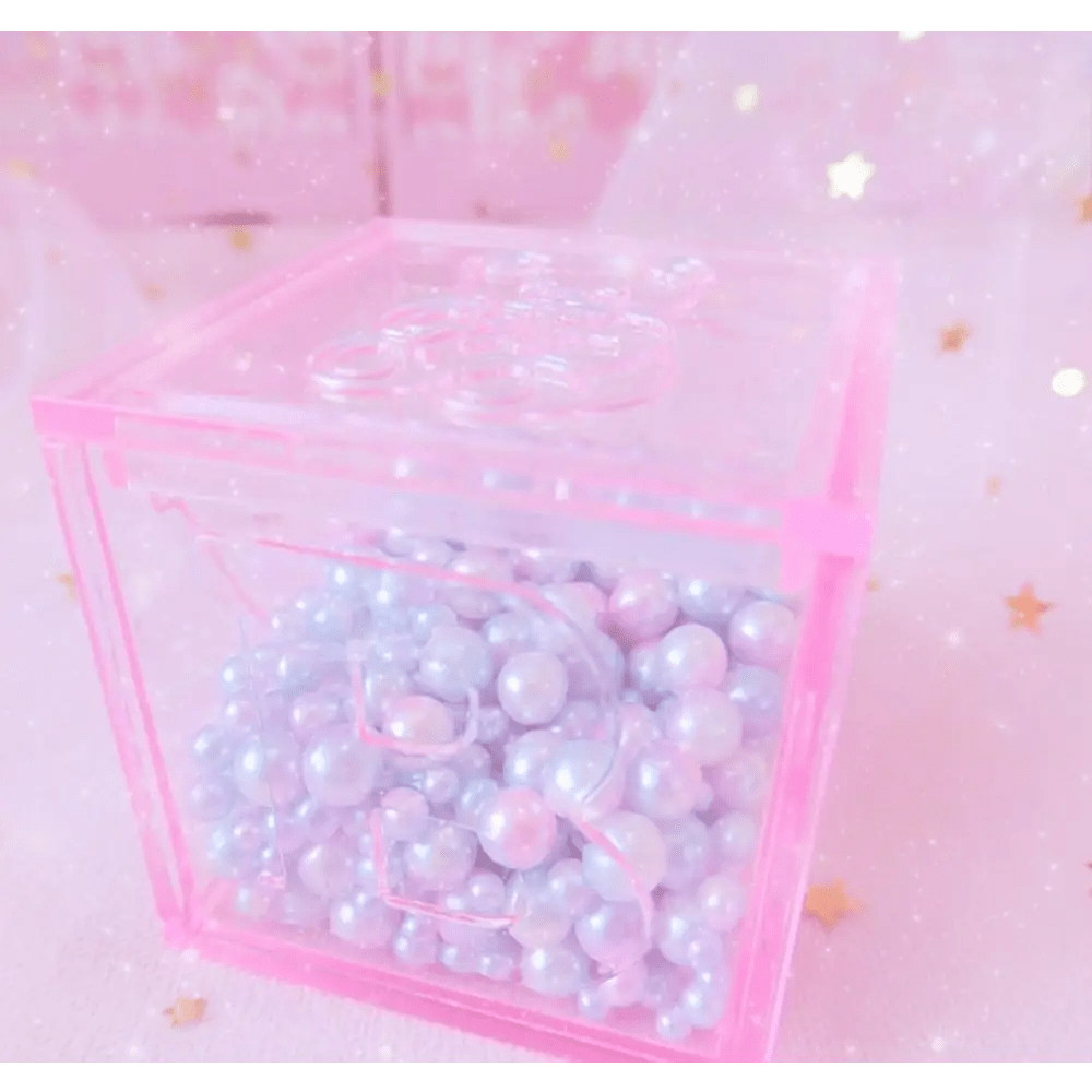 Kawaii Pink Block Storage Building Blocks 3x3cm Available - Cosparty