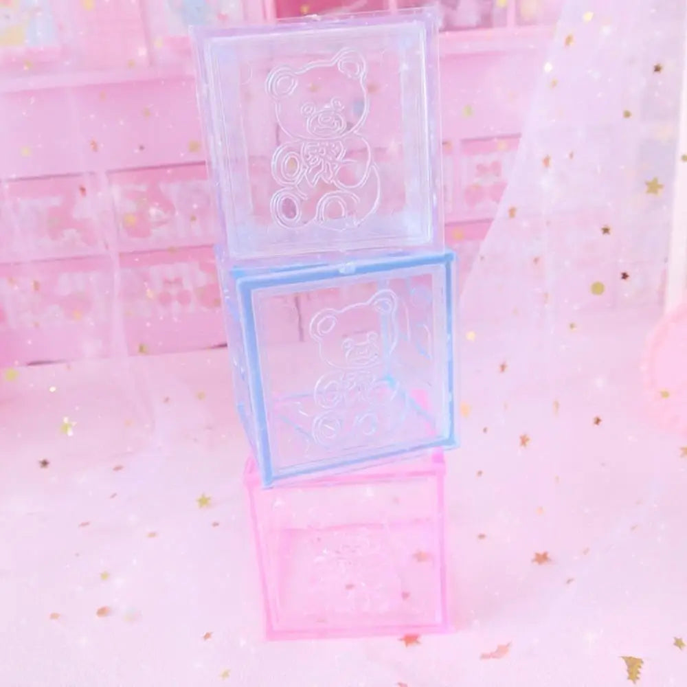 Kawaii Pink Block Storage Building Blocks 3x3cm Available - storage