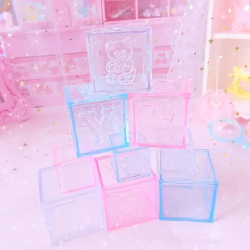 Kawaii Pink Block Storage Building Blocks 3x3cm Available - Cosparty