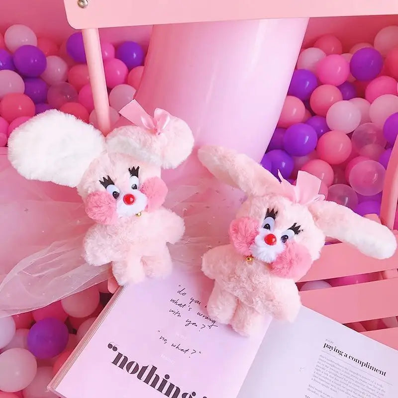 Kawaii Pink Bunny Plush for Cosparty and Fairy Kei Aesthetics - stuffed animal