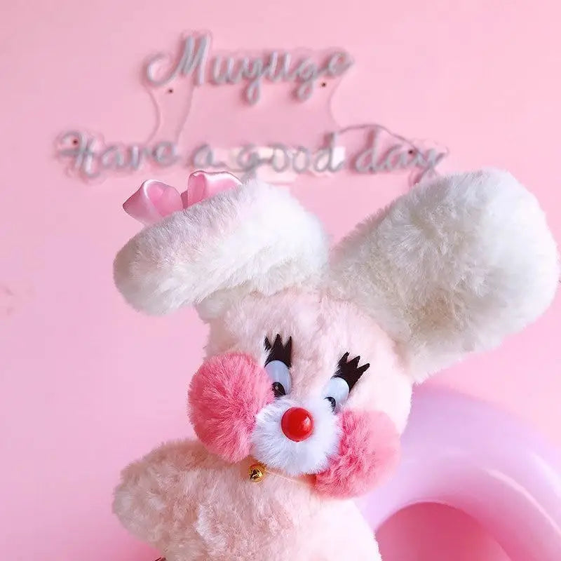 Kawaii Pink Bunny Plush for Cosparty and Fairy Kei Aesthetics - stuffed animal