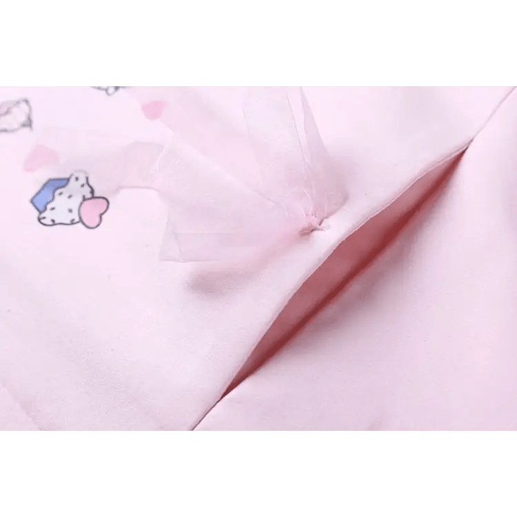 Kawaii Pink Bunny Windbreaker Winter Jacket - Cosparty