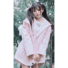 Kawaii Pink Bunny Windbreaker Winter Jacket - Cosparty