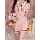 Kawaii Pink Princess Dress with Cozy Academia Vibes - Cosparty
