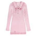 Kawaii Pink Princess Sweater Dress for Cozy Angel Vibes - Cosparty