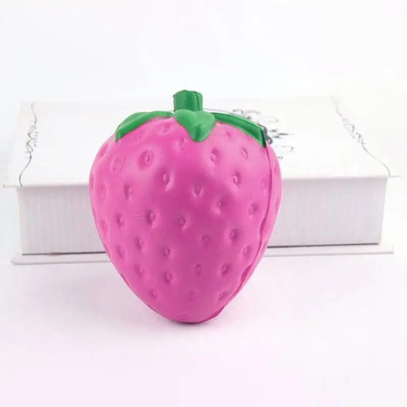 Kawaii Pink Strawberry Squishy Stress Reliever Toy - squishy