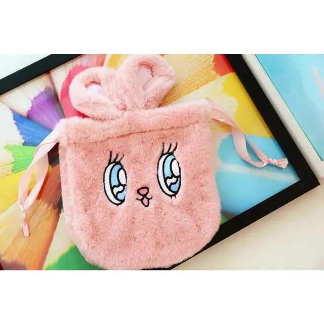 Kawaii Plush Bunny Bag for Pastel Princesses and Cosplay Events - Pink - Purse