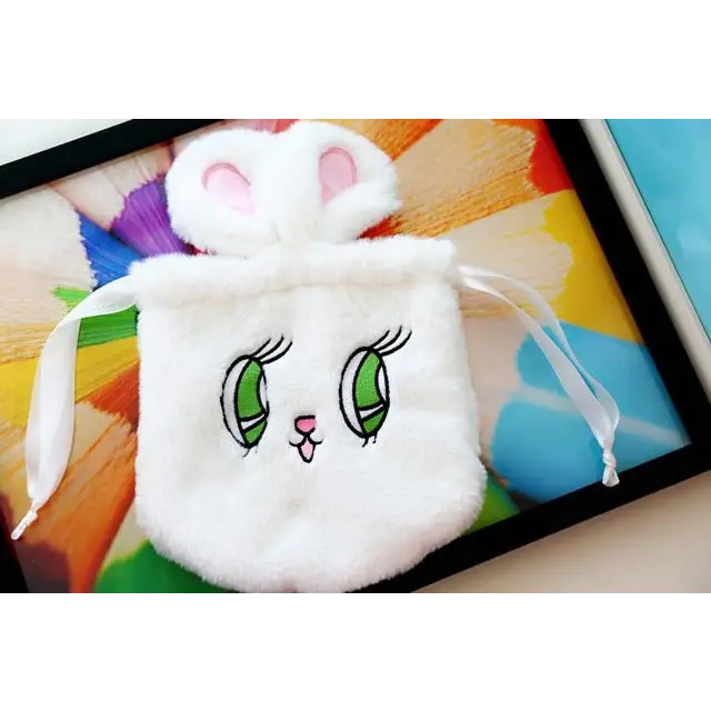 Kawaii Plush Bunny Bag for Pastel Princesses and Cosplay Events - White - Purse