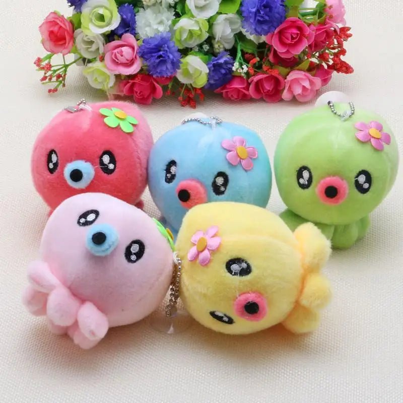 Kawaii Plush Octopus Keychain with Adorable Anime Eyes - Cosparty