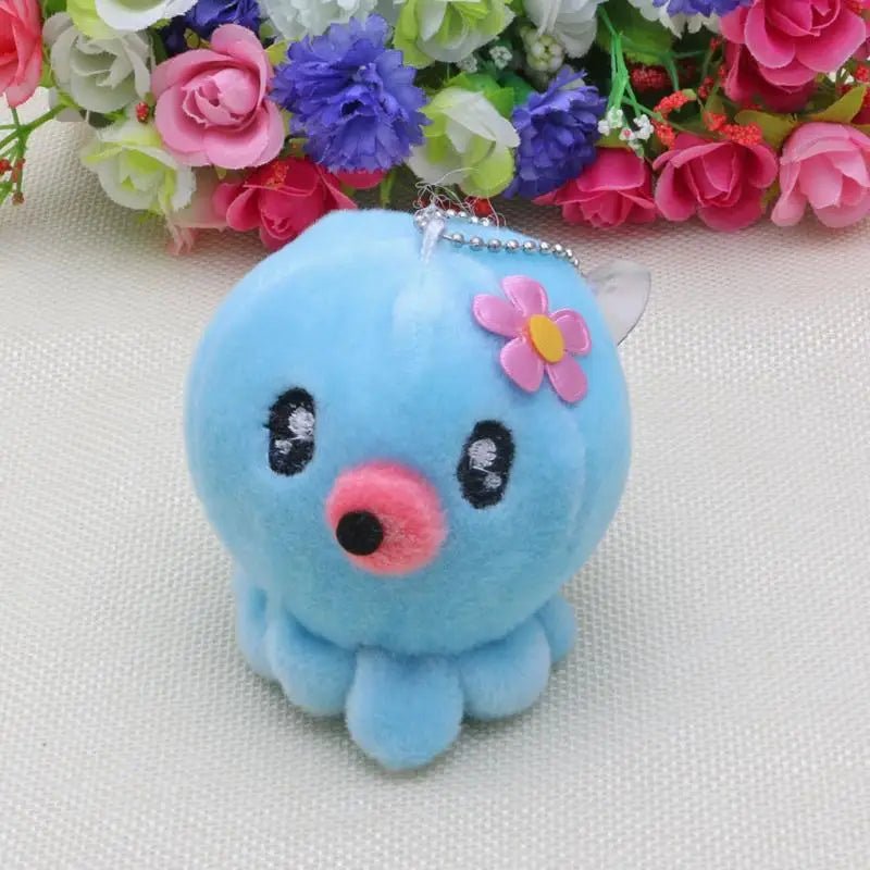 Kawaii Plush Octopus Keychain with Adorable Anime Eyes - Cosparty