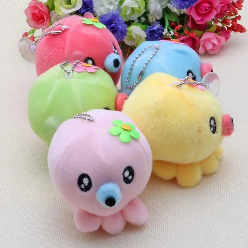 Kawaii Plush Octopus Keychain with Adorable Anime Eyes - Cosparty