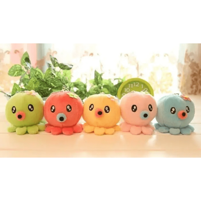 Kawaii Plush Octopus Keychain with Adorable Anime Eyes - Cosparty