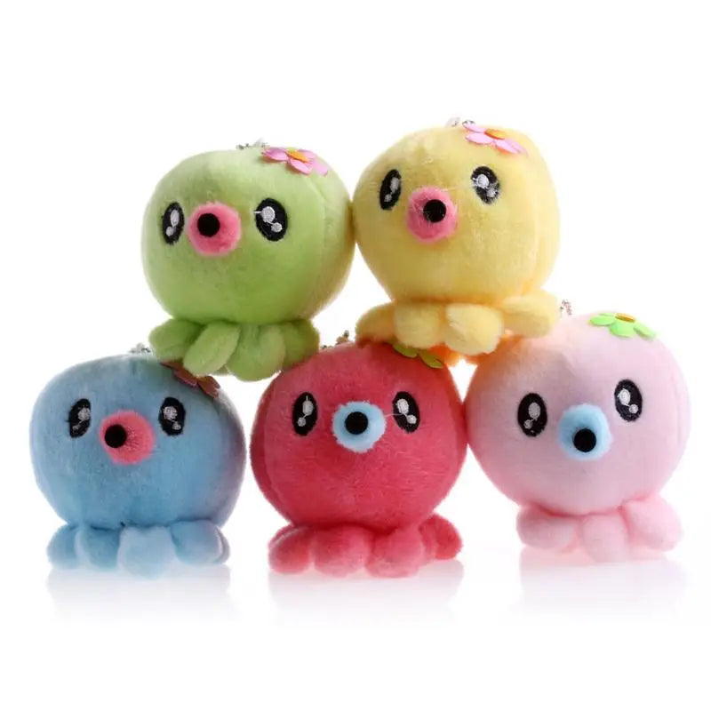 kawaii baby octopus plush stuffed animal toys soft plushies keychain phone strap Cosparty