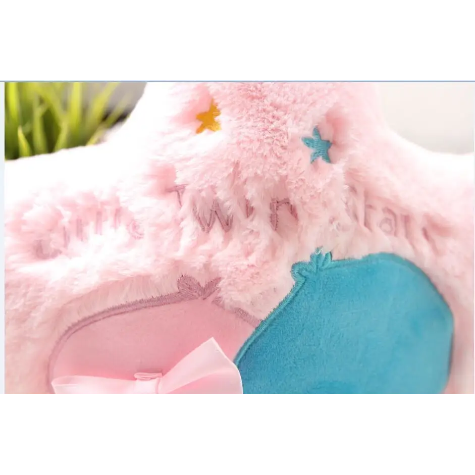 Kawaii Plush Pillow in Soft Pink with Adorable Designs - Plush