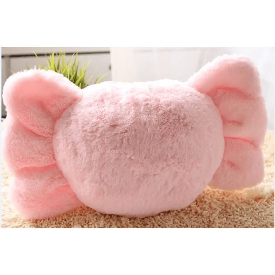 Kawaii Plush Pillow in Soft Pink with Adorable Designs - Cosparty