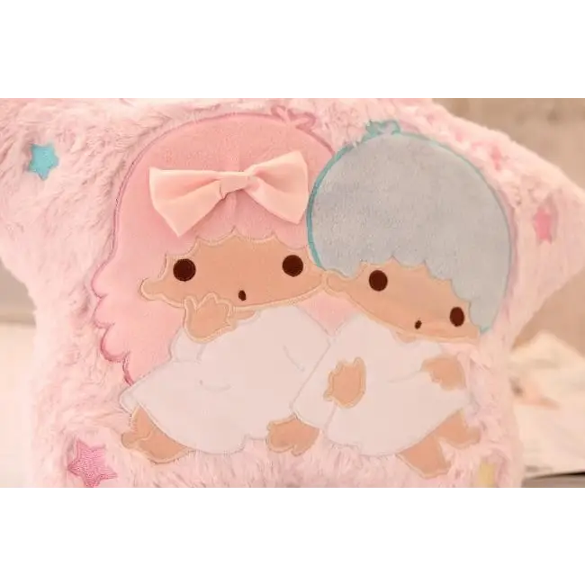 Kawaii Plush Pillow in Soft Pink with Adorable Designs - Plush