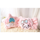 Kawaii Plush Pillow in Soft Pink with Adorable Designs - Plush