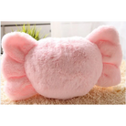 Kawaii Plush Pillow in Soft Pink with Adorable Designs - Plush