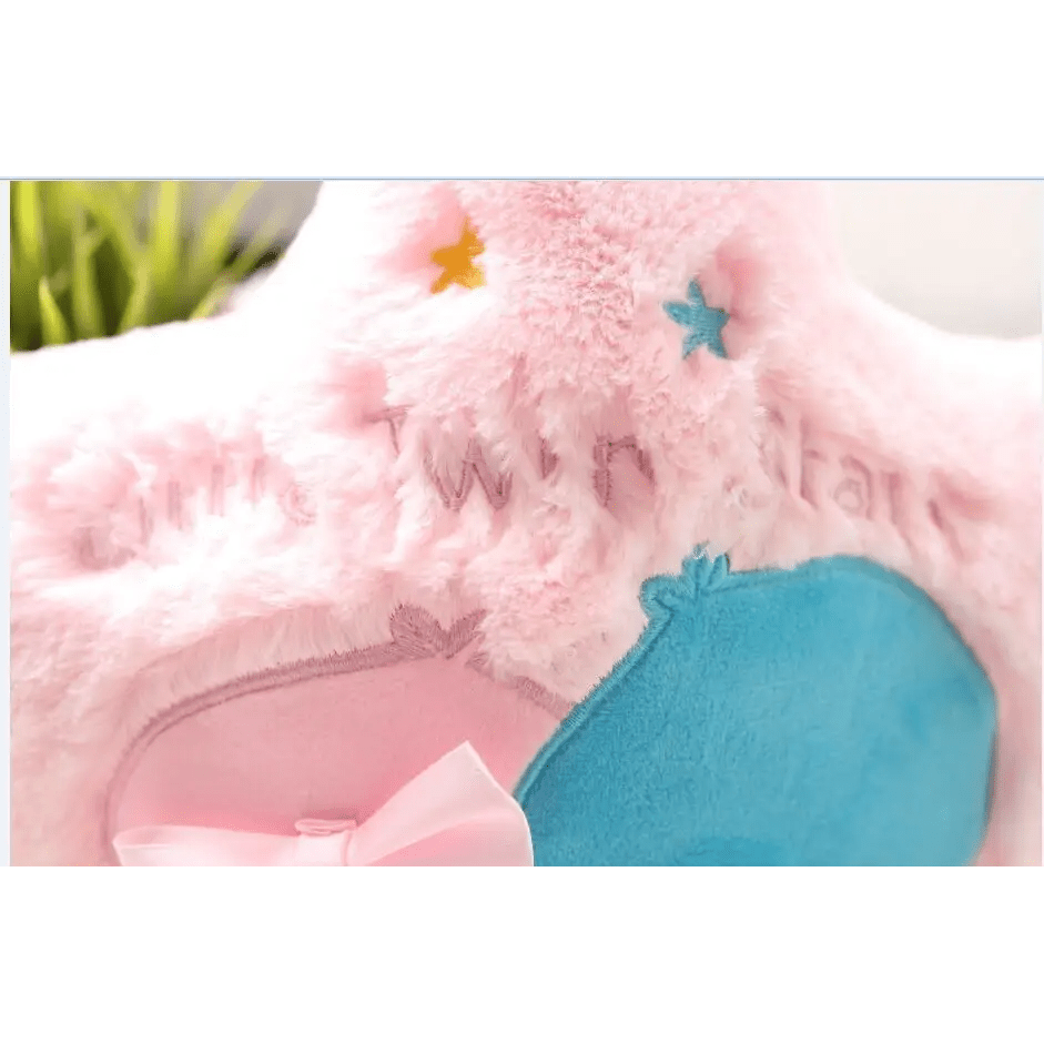 Kawaii Plush Pillow in Soft Pink with Adorable Designs - Cosparty