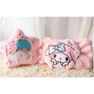 Kawaii Plush Pillow in Soft Pink with Adorable Designs - Plush