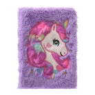 Kawaii Plush Unicorn Diary with Pastel Rainbow Embroidery - Cosparty