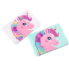 Kawaii Plush Unicorn Diary with Pastel Rainbow Embroidery - Cosparty