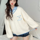 Kawaii Prepstar Sailor Pullover Sweater for Cute Cosplay Events - Cosparty