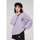 Kawaii prepstar sailor pullover sweater - cable knit - cinnamoroll - skirt -