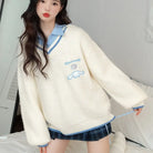 Kawaii Prepstar Sailor Pullover Sweater for Cute Cosplay Events - sweater