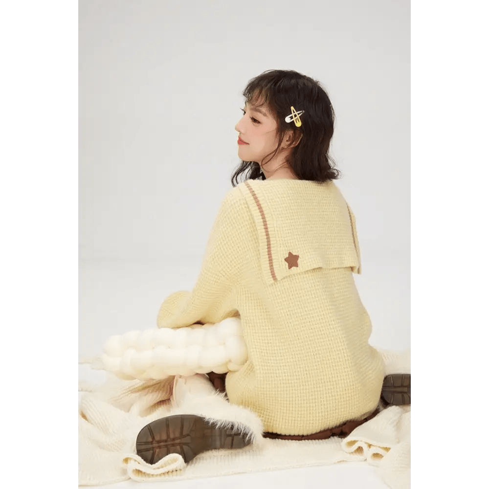 Kawaii Prepstar Sailor Pullover Sweater for Cute Cosplay Events - Cosparty