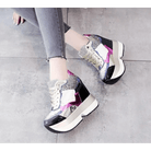 Kawaii Punk Rock Sequin Shoes Inspired by Harajuku Street Fashion - Cosparty