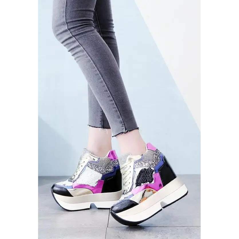 Kawaii Punk Rock Sequin Shoes Inspired by Harajuku Street Fashion - Shoes