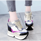Kawaii Punk Rock Sequin Shoes Inspired by Harajuku Street Fashion - Cosparty